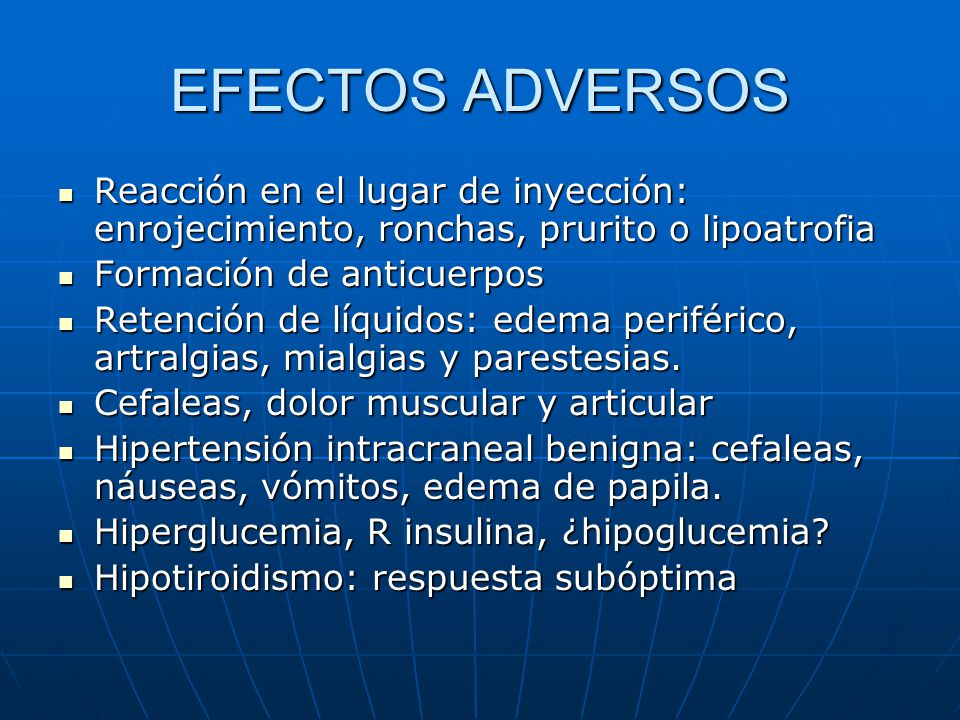 efectos secundarios de la hormona del crecimiento en deportistas